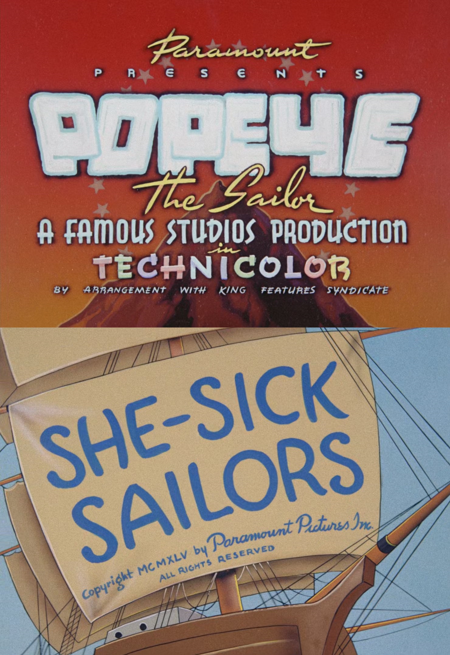 Popeye the Sailor | She-Sick Sailors